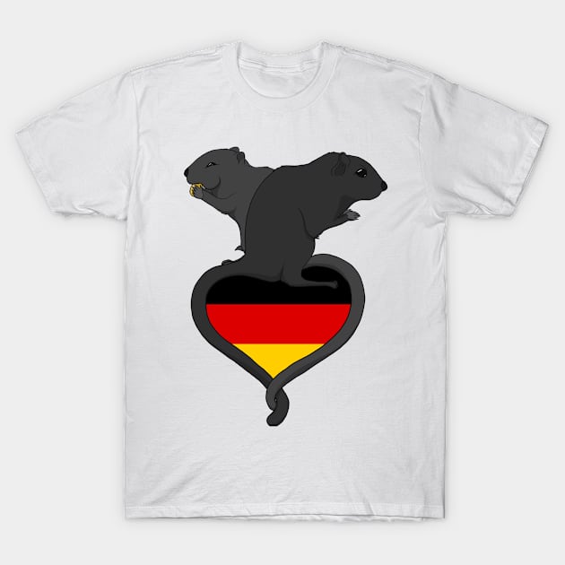 Gerbil Germany (dark) T-Shirt by RampArt